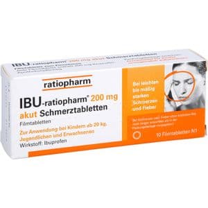 IBU-RATIOPHARM 200 mg akut Schmerztbl.Filmtabl.