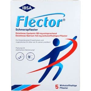 FLECTOR Schmerzpflaster+elastischer Netzstrumpf
