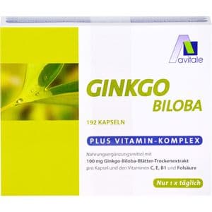 GINKGO 100 mg Kapseln+B1+C+E
