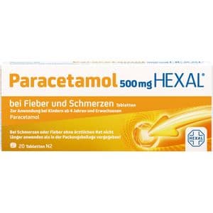 PARACETAMOL 500 mg HEXAL b.Fieber u.Schmerzen Tab.