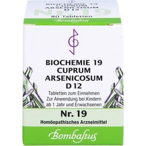 BIOCHEMIE 19 Cuprum arsenicosum D 12 Tabletten