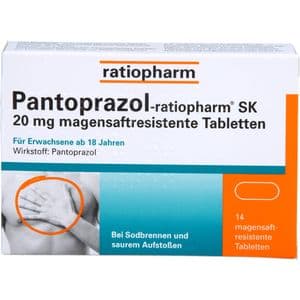 PANTOPRAZOL-ratiopharm SK 20 mg magensaftres.Tabl.