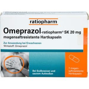 OMEPRAZOL-ratiopharm SK 20 mg magensaftr.Hartkaps.