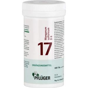 BIOCHEMIE Pflüger 17 Manganum sulfuricum D 6 Tabl.