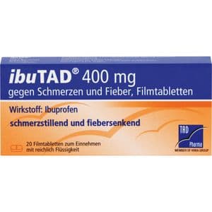 IBUTAD 400 mg gegen Schmerzen und Fieber Filmtabl.