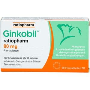GINKOBIL-ratiopharm 80 mg Filmtabletten