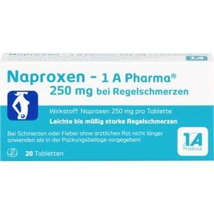 NAPROXEN-1A Pharma 250 mg b.Regelschmerzen Tabl.