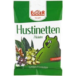 HUSTINETTEN 7 Kräuter Hustenbonbons zuckerfrei