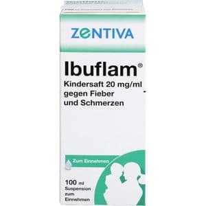IBUFLAM Kindersaft 20mg/ml gegen Fieber u.Schmerz.