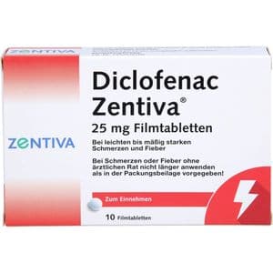 DICLOFENAC Zentiva 25 mg Filmtabletten