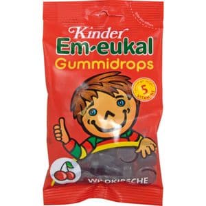 EM-EUKAL Kinder Gummidrops Wildkirsche zuckerhalt.