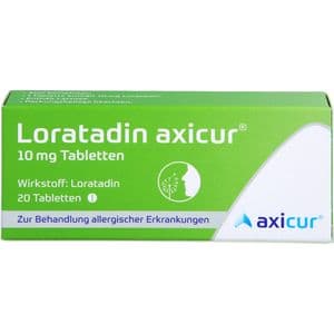 LORATADIN axicur 10 mg Tabletten