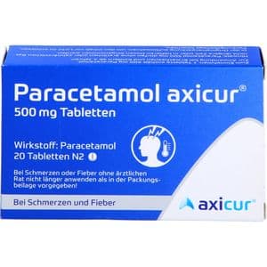 PARACETAMOL axicur 500 mg Tabletten