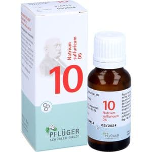 BIOCHEMIE Pflüger 10 Natrium sulfuricum D 6 Glob.
