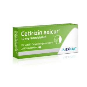 CETIRIZIN axicur 10 mg Filmtabletten