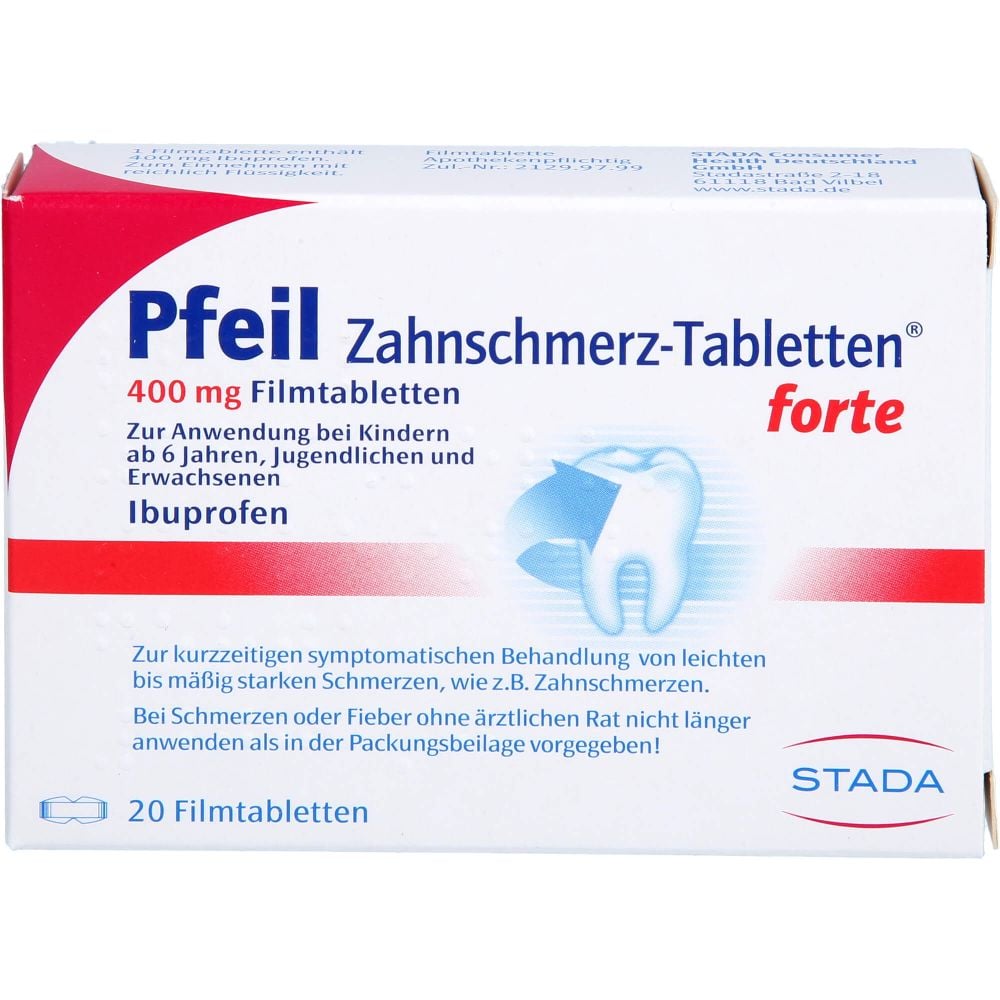 PFEIL Zahnschmerz-Tabletten forte Filmtabletten