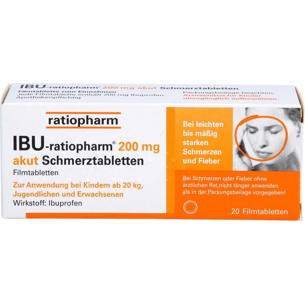 IBU-RATIOPHARM 200 mg akut Schmerztbl.Filmtabl.