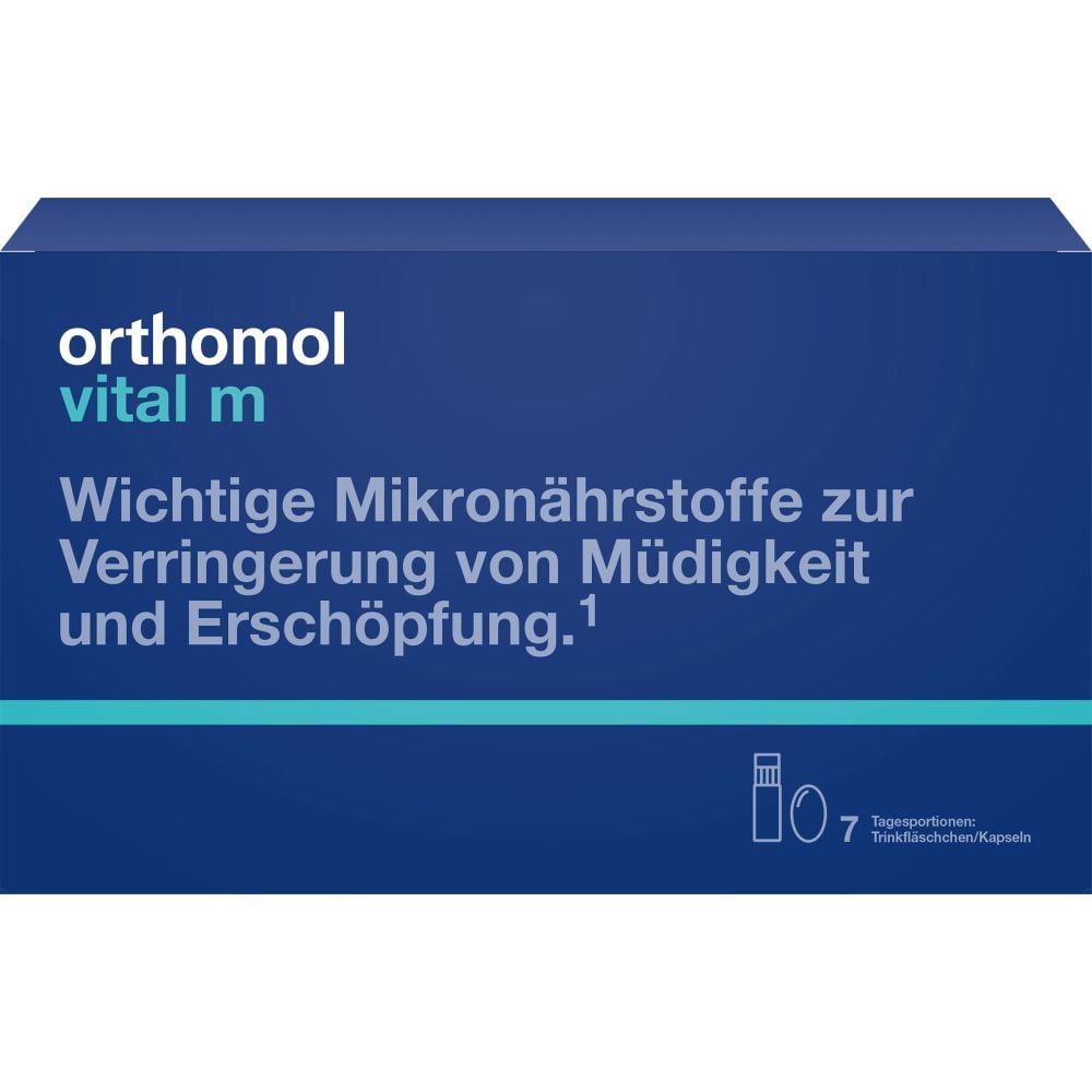 ORTHOMOL Vital M Trinkfläschchen/Kaps.Kombipack.