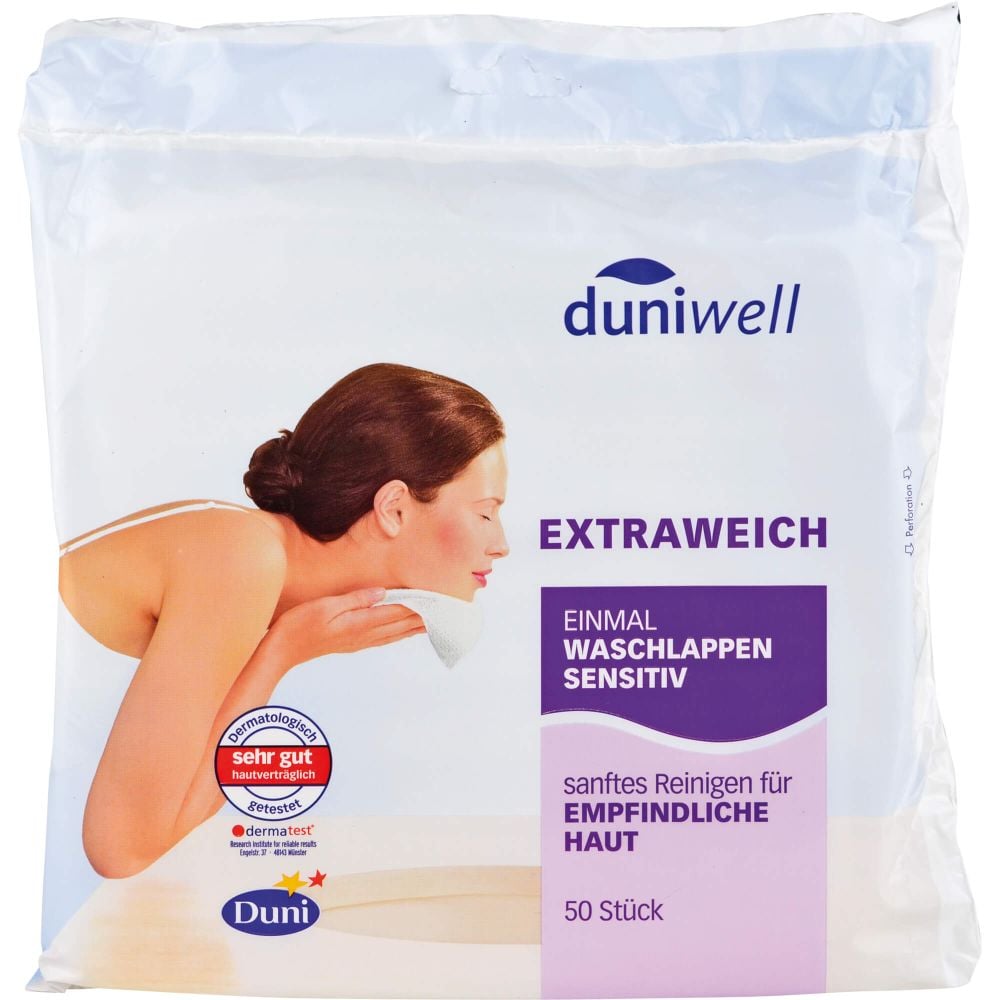 DUNIWELL Einmal Waschlappen sensitiv