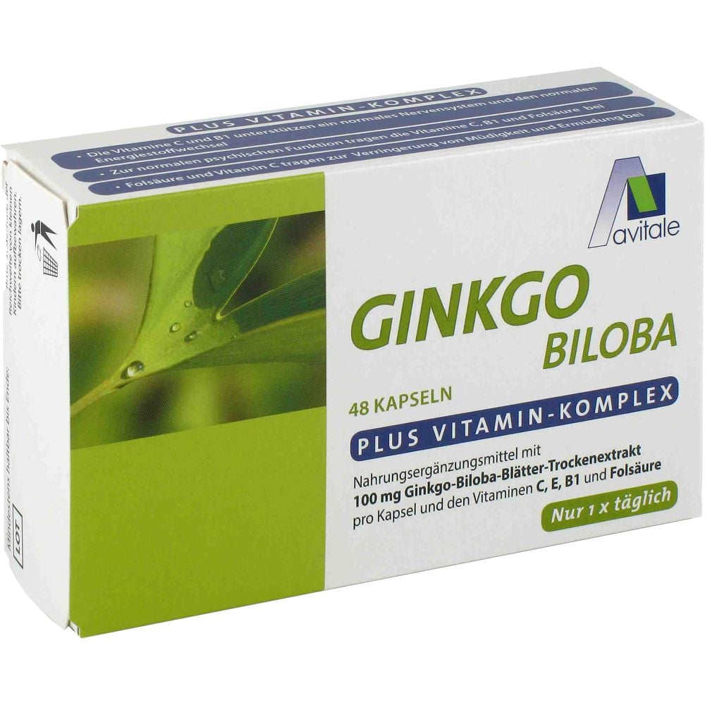 GINKGO 100 mg Kapseln+B1+C+E