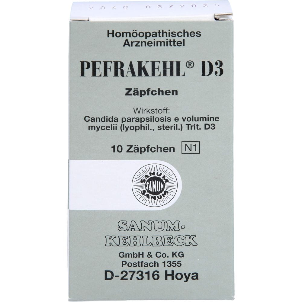 PEFRAKEHL D 3 Zäpfchen