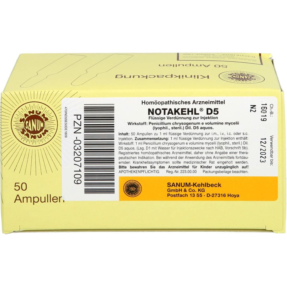 NOTAKEHL D 5 Ampullen