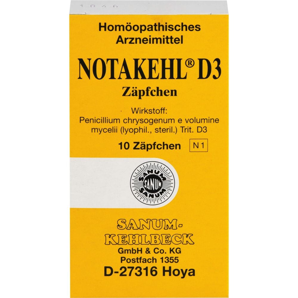 NOTAKEHL D 3 Zäpfchen
