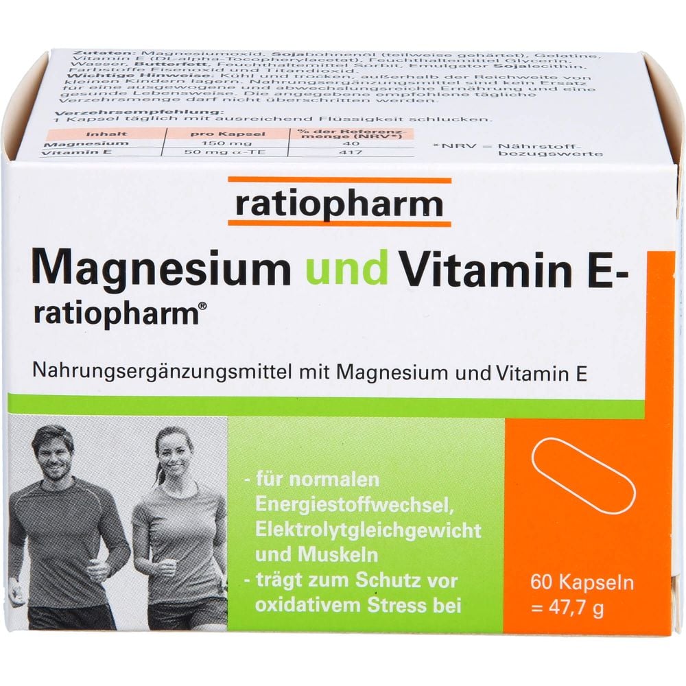 MAGNESIUM UND VITAMIN E-ratiopharm Kapseln