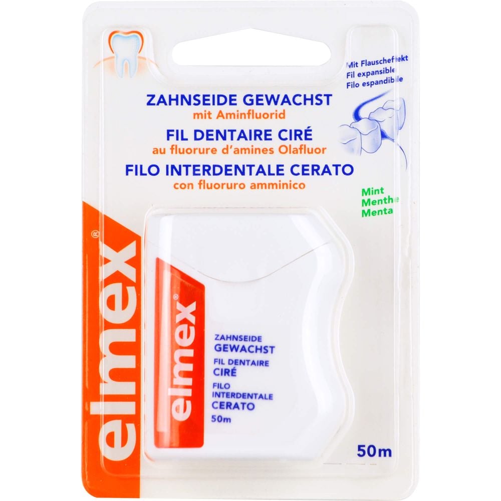 ELMEX Zahnseide gewachst mit Aminfluorid