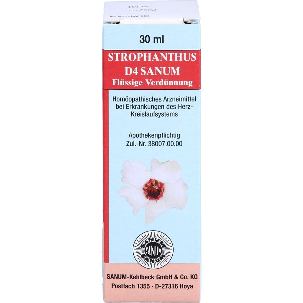STROPHANTHUS D 4 Sanum flüssige Verdünnung Tropfen