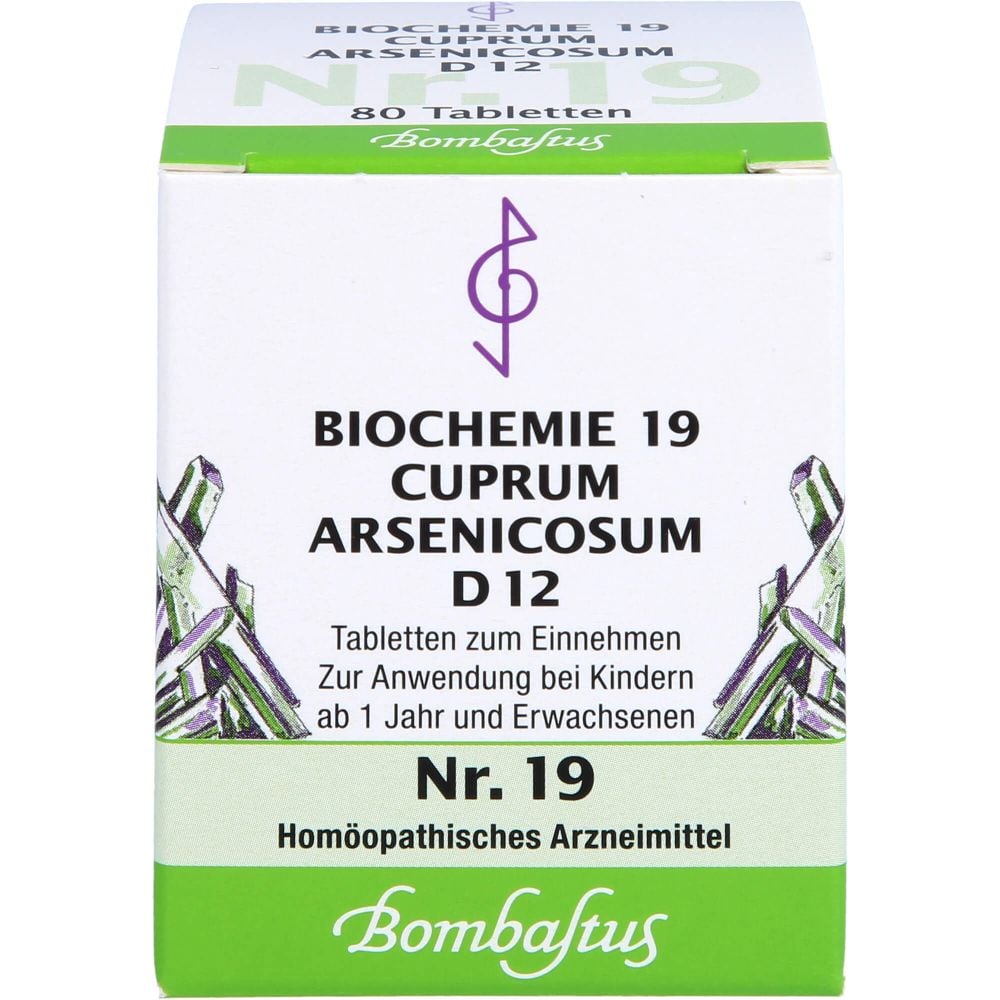BIOCHEMIE 19 Cuprum arsenicosum D 12 Tabletten