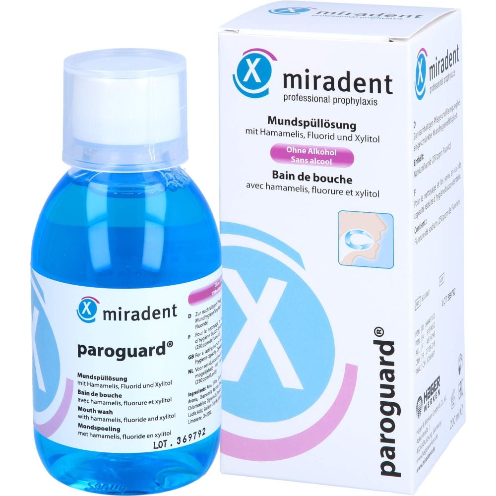 MIRADENT Mundspüllösung paroguard CHX 0,20%