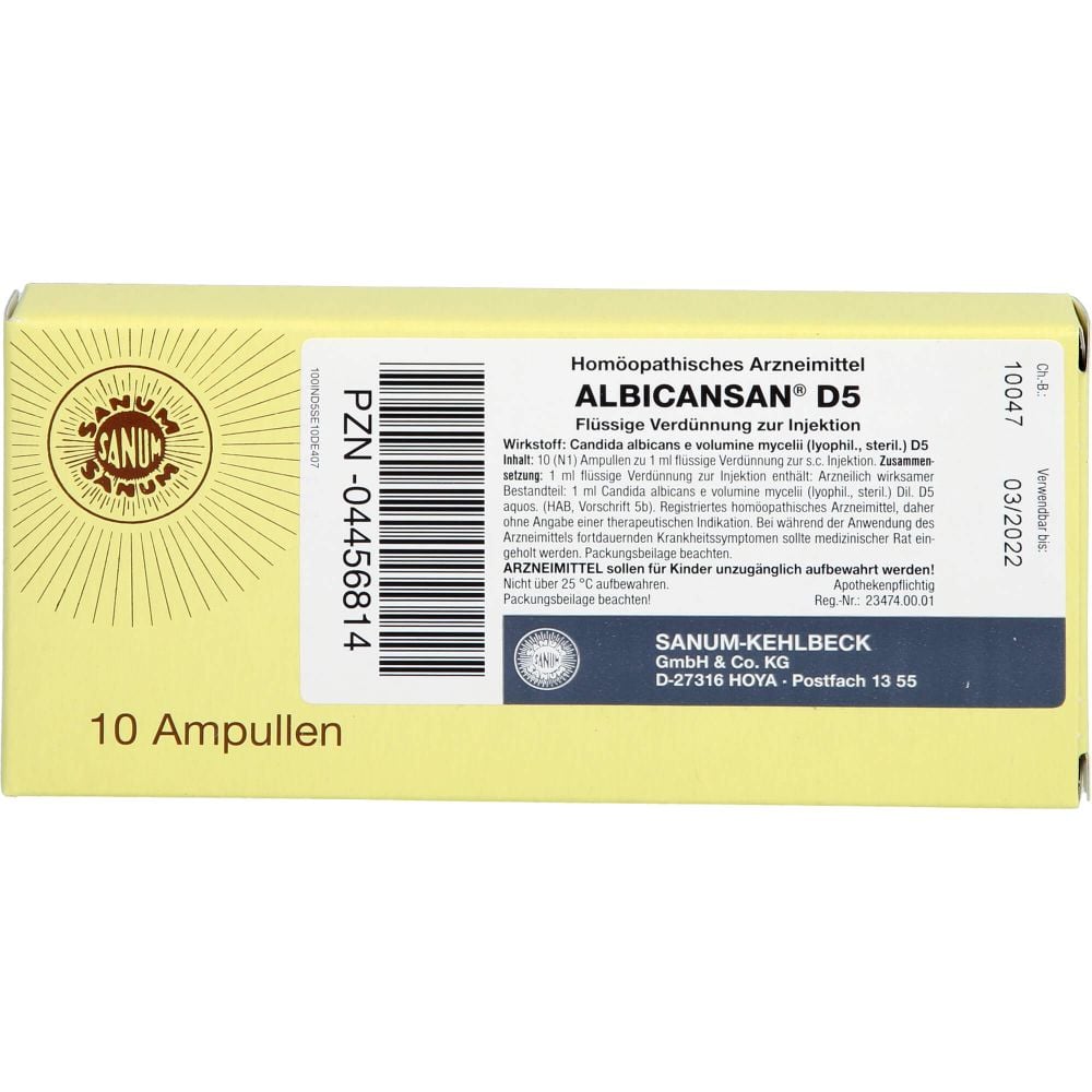 ALBICANSAN D 5 Ampullen