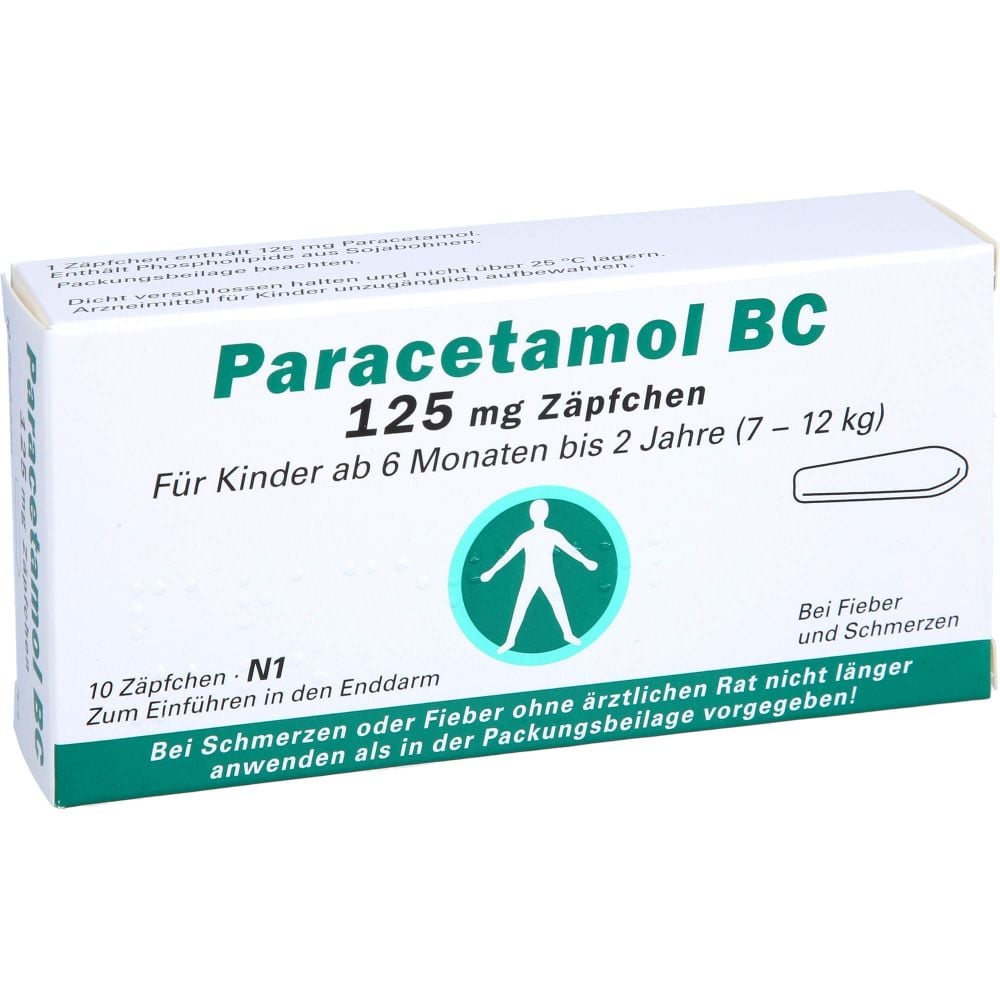 PARACETAMOL BC 125 mg Suppositorien