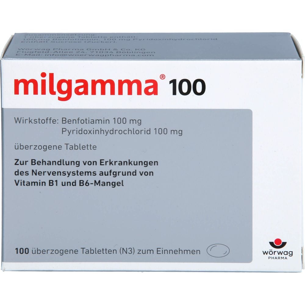 MILGAMMA 100 mg überzogene Tabletten