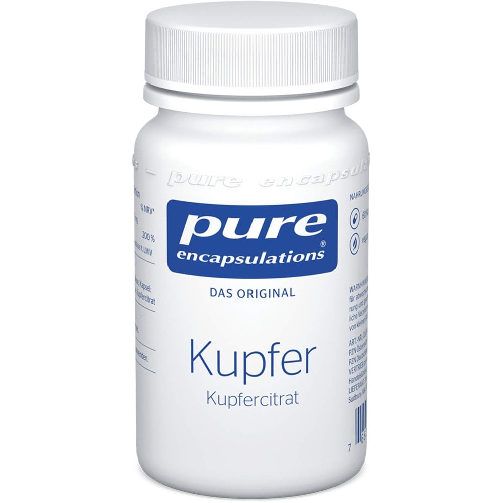 PURE ENCAPSULATIONS Kupfer Kupfercitrat Kapseln