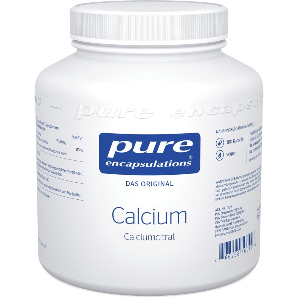 PURE ENCAPSULATIONS Calcium Calciumcitrat Kapseln
