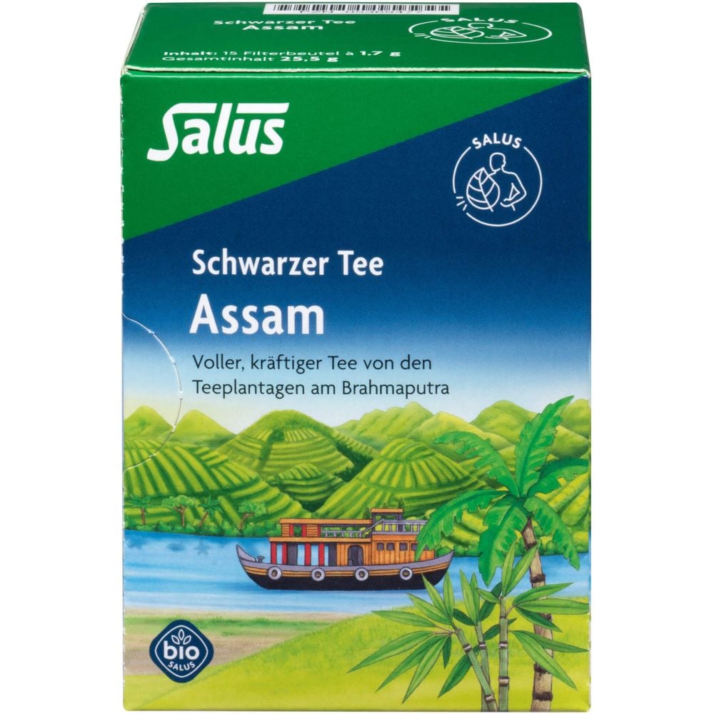 ASSAM schwarzer Tee Bio Salus Filterbeutel