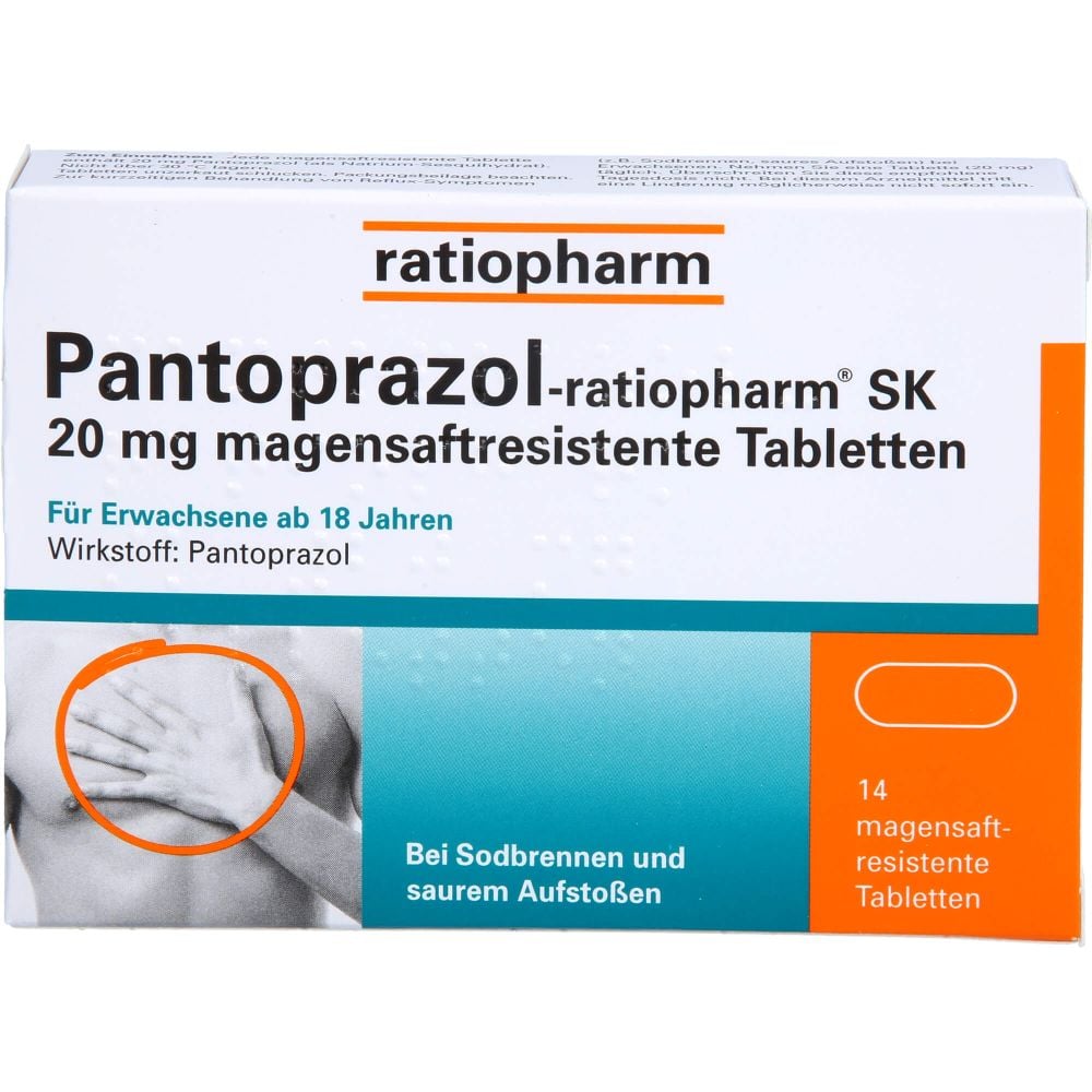 PANTOPRAZOL-ratiopharm SK 20 mg magensaftres.Tabl.
