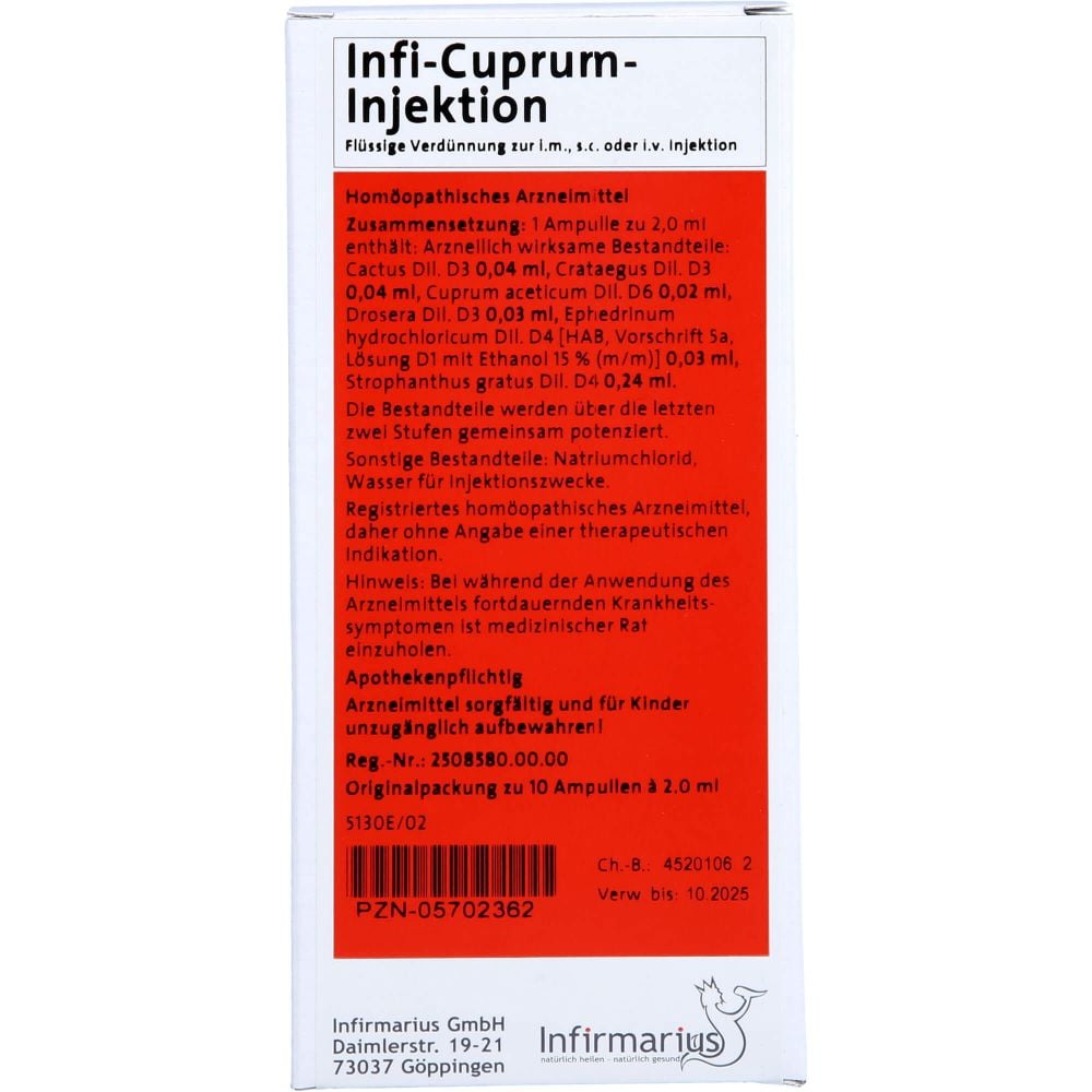 INFI CUPRUM Injektion