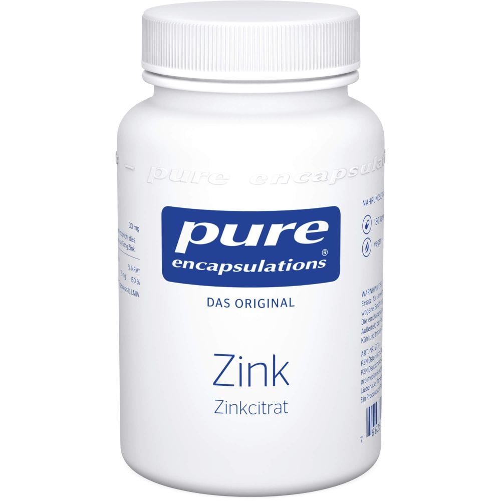 PURE ENCAPSULATIONS Zink Zinkcitrat Kapseln