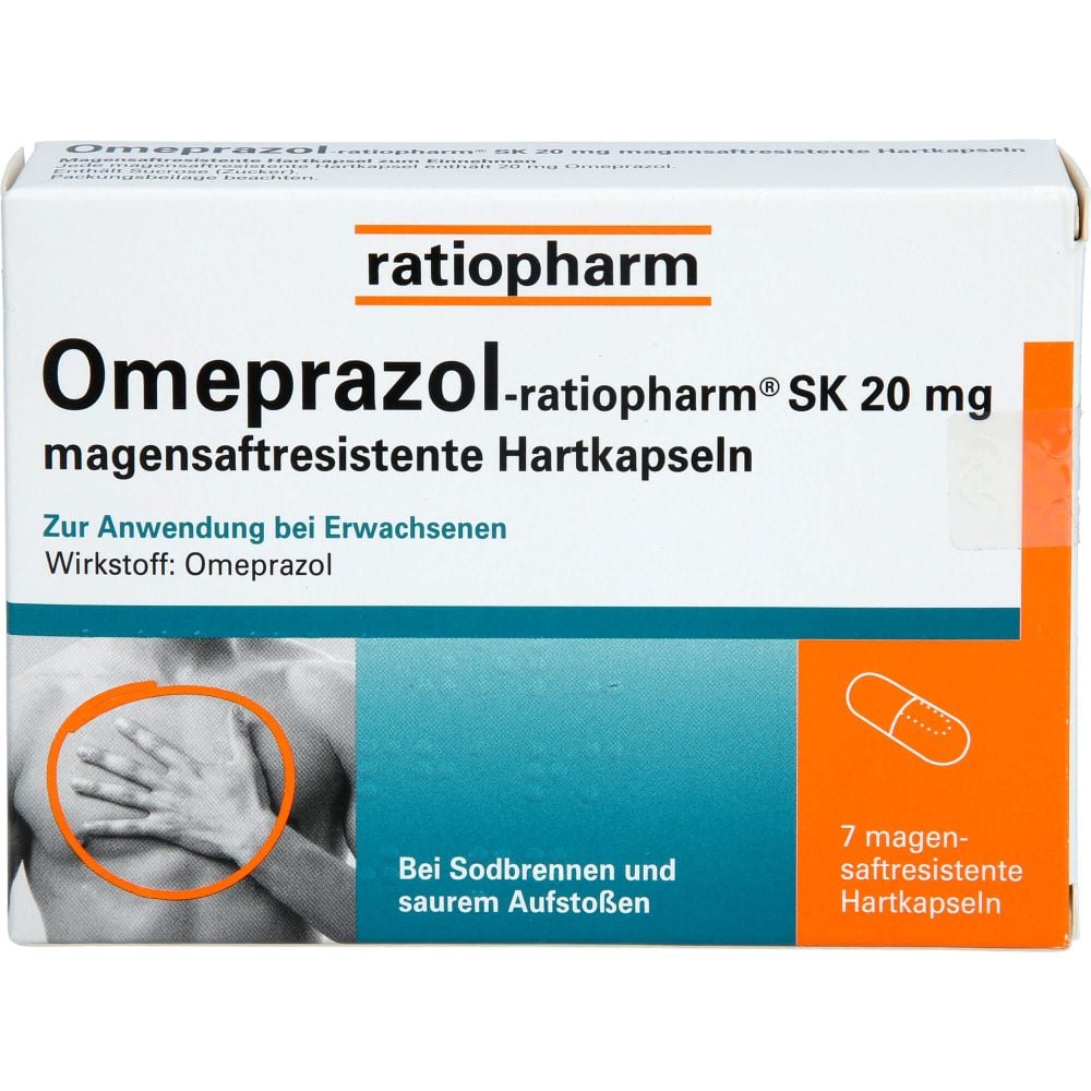 OMEPRAZOL-ratiopharm SK 20 mg magensaftr.Hartkaps.
