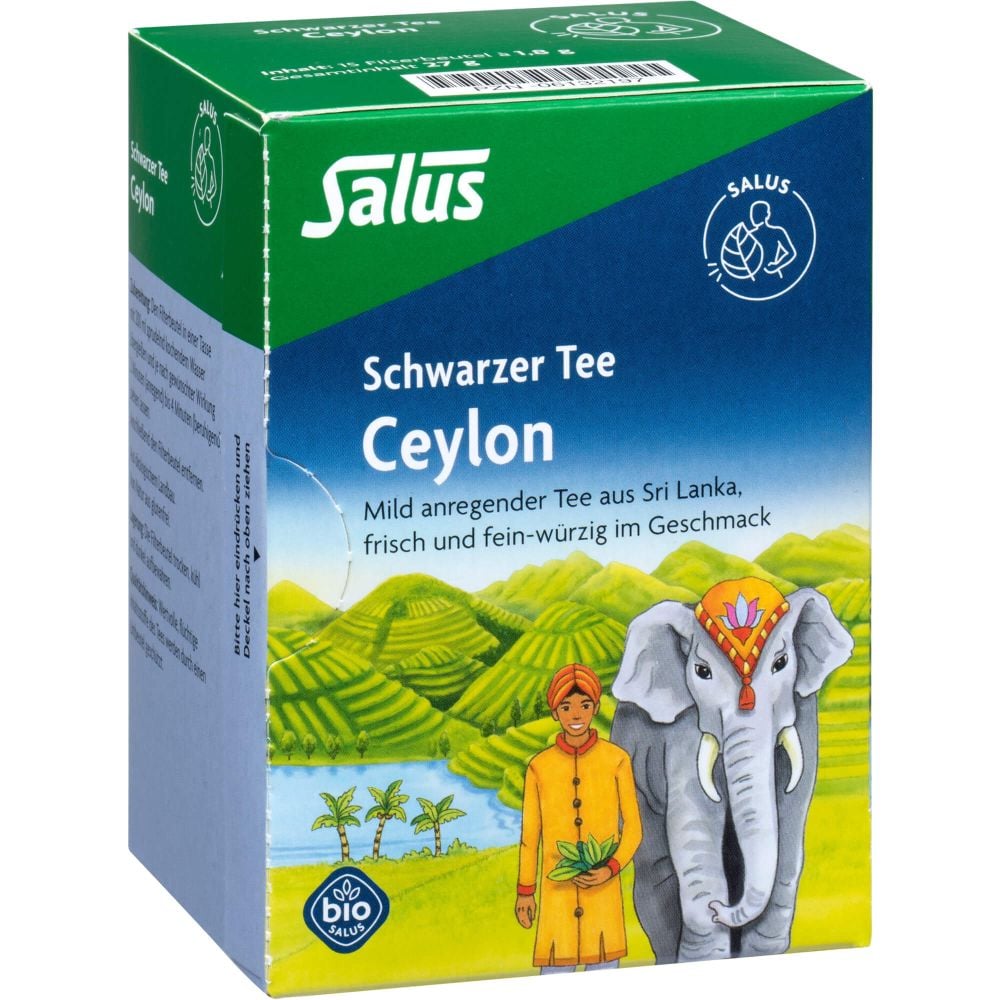 CEYLON schwarzer Tee Bio Salus Filterbeutel