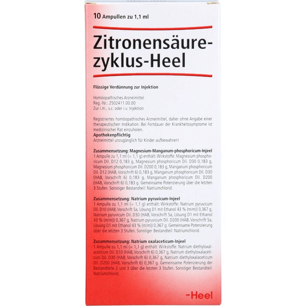 ZITRONENSÄUREZYKLUS Heel Ampullen