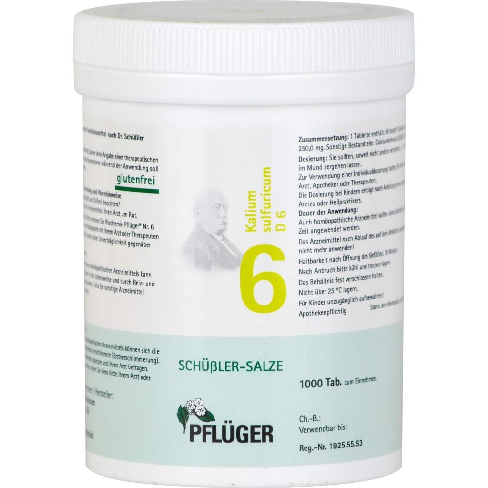 BIOCHEMIE Pflüger 6 Kalium sulfuricum D 6 Tabl.