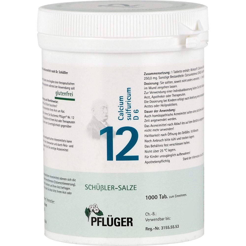 BIOCHEMIE Pflüger 12 Calcium sulfuricum D 6 Tabl.
