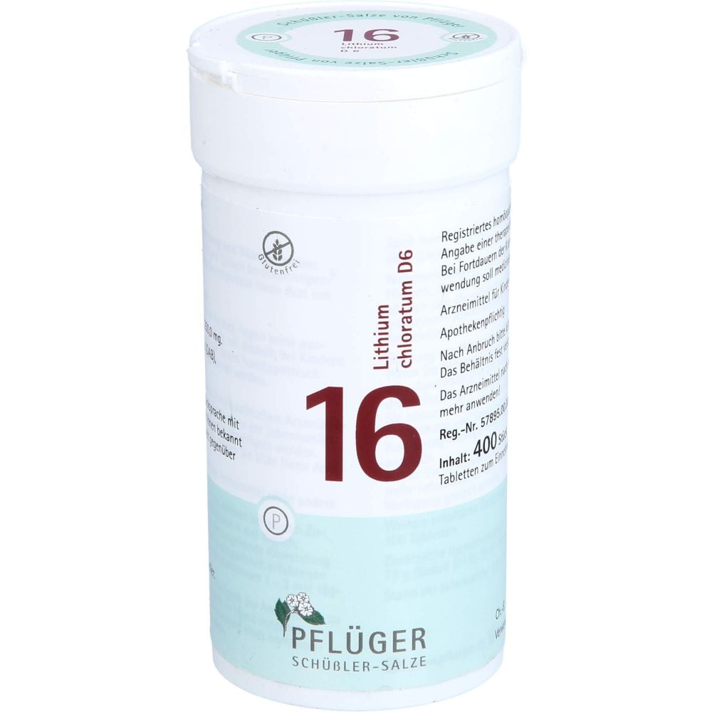 BIOCHEMIE Pflüger 16 Lithium chloratum D 6 Tabl.