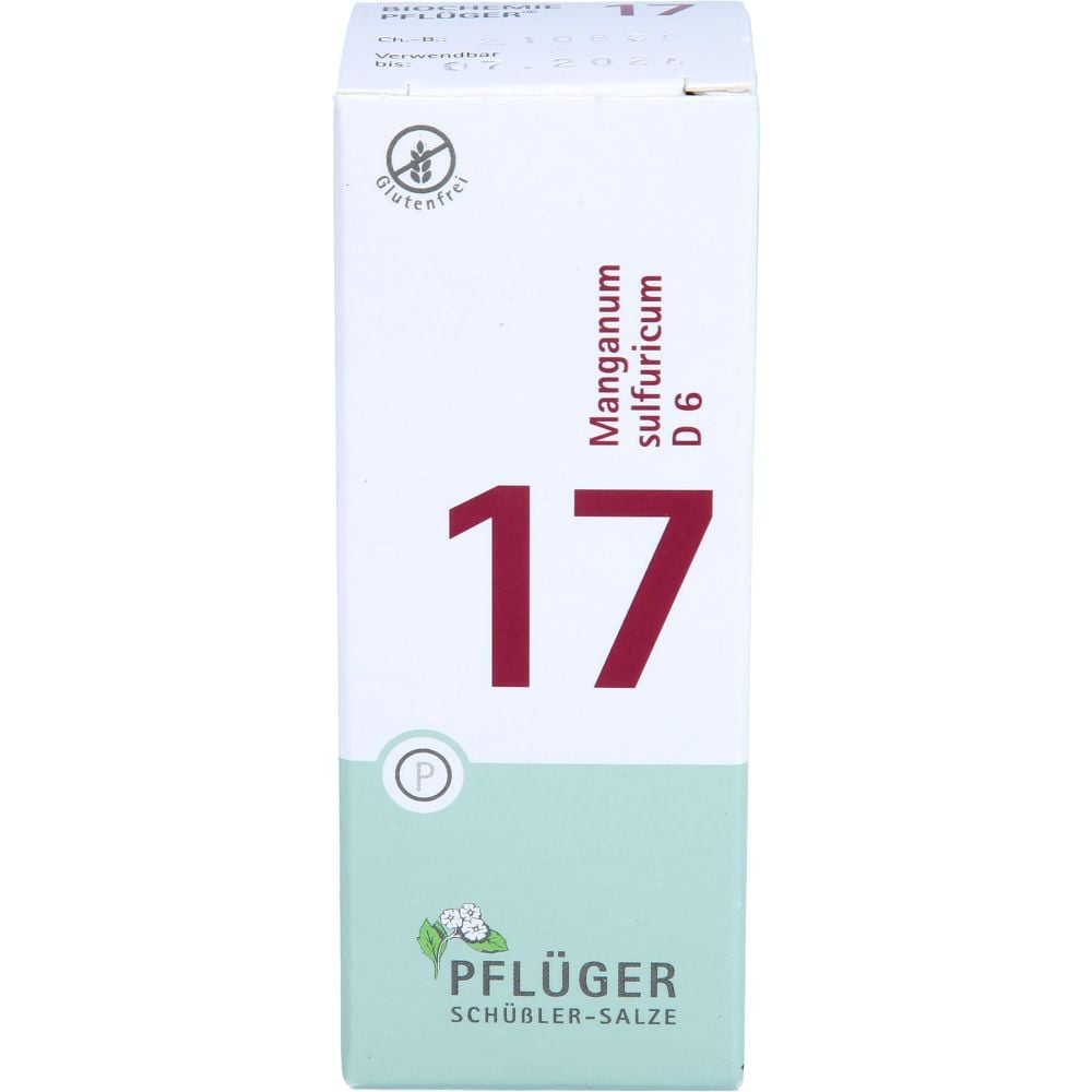 BIOCHEMIE Pflüger 17 Manganum sulfuricum D 6 Tabl.