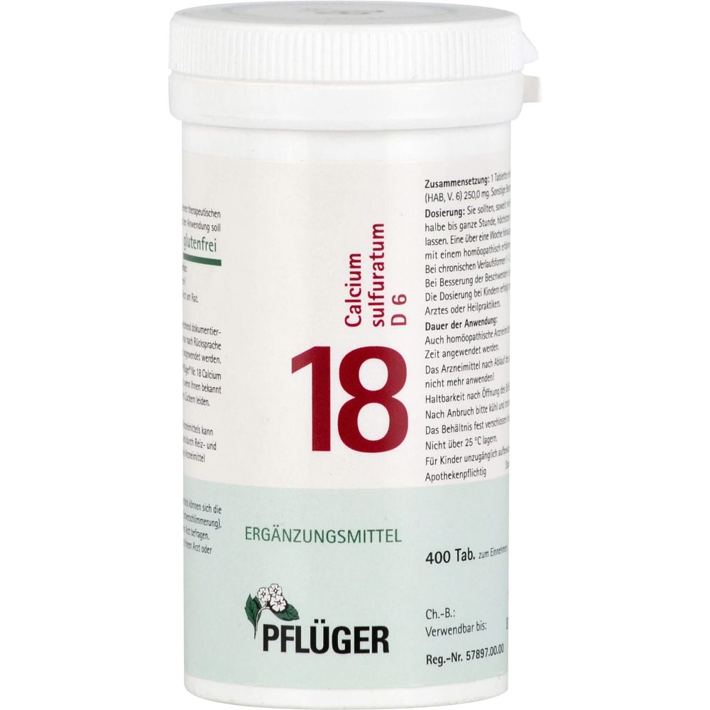 BIOCHEMIE Pflüger 18 Calcium sulfuratum D 6 Tabl.