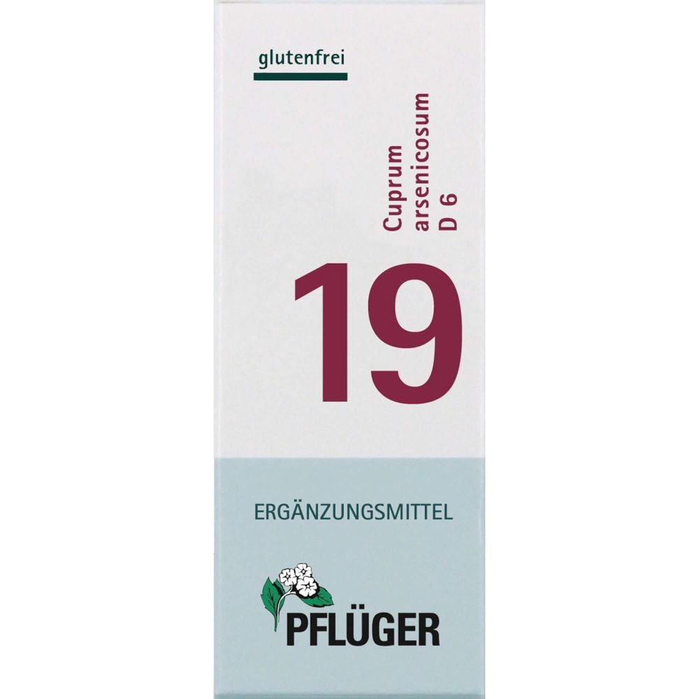 BIOCHEMIE Pflüger 19 Cuprum arsenicosum D 6 Tabl.